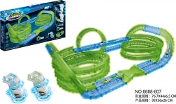 lysende racerbane i mørke, 83 dele