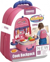 Køkkensæt 22 dele rygsæk