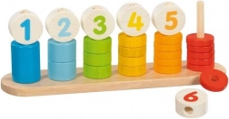 Goki træpuslespil Lær at tælle - Ansigter