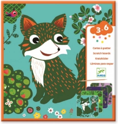 Ridse-skrab billeder Skovvenner DJECO