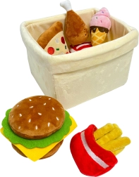 Magic Baby hurtig forfriskning i kurv – plyssæt med legetøj