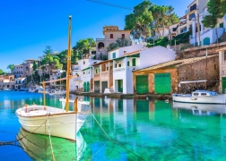 Bluebird puslespil Fiskerihavn i Cala Figuera 500 brikker