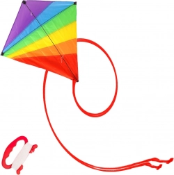 Regnbuedrage 87 × 81 cm med lang hale