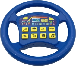 Interaktivt rat med realistiske lyde i blå farve