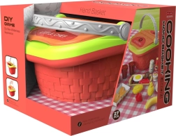 Legesæt picnic-kurv med mad til børn