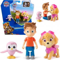 Paw Patrol figurer Skye, Alex Porter og ugleunge