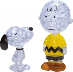 HCM KINZEL 3D krystalpuslespil Snoopy og Charlie Brown – 77 brikker