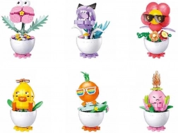 Sluban Flowers planter i potter – kreativ byggesæt 6 stk