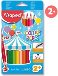 Maped Color'Peps jumbo trekantede farveblyanter, 12 stk.