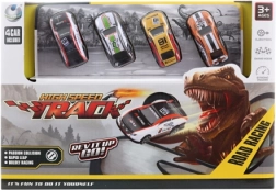 Affyringsbane med dino og biler