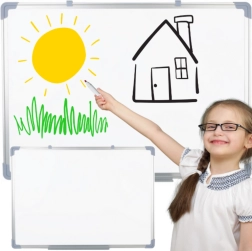 Magnetisk whiteboard, hvid 90 × 60 cm