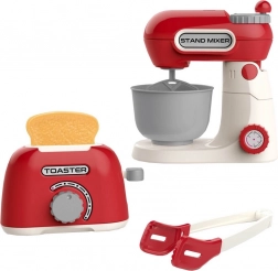 Køkkenmaskine og brødrister med lys og lyd