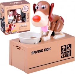 Interaktiv sparegris Hund spiser mønter