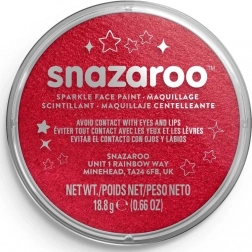 SNAZAROO Glitrende Rød Ansigtsmaling 18ml