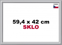 Plastikramme til puslespil A2 sølvfarvet