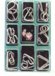 Metalpuzzle – sæt med 3 logiske gåder til børn og voksne