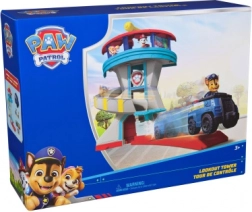 Paw Patrol patruljetårn med politibil og Chase-figurer