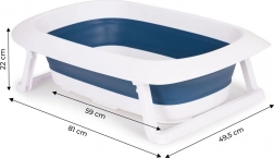 Sammenklappelig babybadekar med afløb Ecotoys – Fudge