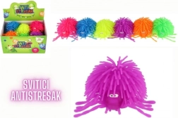 Antistress-klemmebold edderkop 10 cm med lys (silikone, 6 farver)