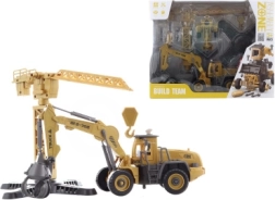 Sæt af skruelegetøj med batteridrevet kran