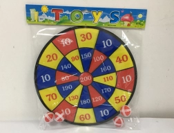 Målskive med velcro med fire kugler