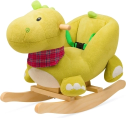 Gyngende plysdinosaur med melodi Baby Mix