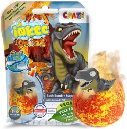 Brusende badekugle med overraskelse Dinorex til børn