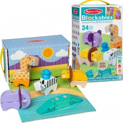 Træbyggesæt safari-dyr 34 dele MELISSA & DOUG