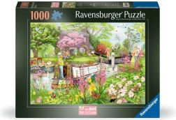 Ravensburger puslespil Cosy Café Collection nr. 4: Flodcafé 1000 brikker