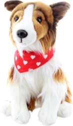 Plyslegetøj Langhåret Collie med Tørklæde