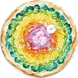 Ravensburger puslespil Farvernes cirkel pizza 500 stk