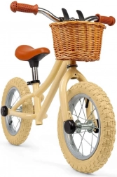 bigjigs toys balanceløbecykel creme med kurv