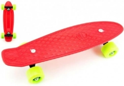 Pennyboard 43 cm med metalaksler, bæreevne 60 kg – Rød