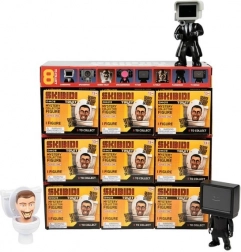 Mystiske Skibidi Toilet-figurer - Display 9 stk.