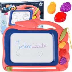 magnetisk tegnetavle med znikopis og frugtstempler