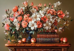 Puslespil Blomstrende aften 1000 brikker CASTORLAND