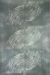 Humbi skumgulv-puslemåtte 180 × 120 cm med hvide buer