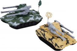 Militærkøretøj med friktionsmotor 15 cm