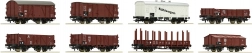 Roco otte-dels godsvognssæt DRG H0