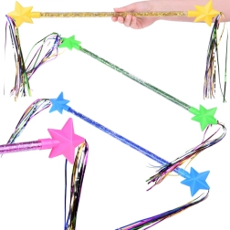 Magisk stav med gymnastikpind og bånd