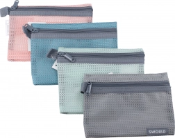 Mappe med lynlås 14x10,5 cm