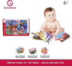 Sæt med tre sensoriske stofbøger til de mindste