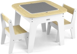 Milly Mally Olaf Blocks børnebord med to stole Hvid