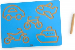 Viga grafomotorisk tavle – køretøjer