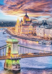 Puslespil DINO Budapest Kædebro 1000 brikker