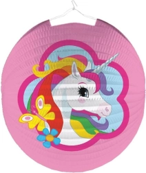 Papirlampe med enhjørning motiv