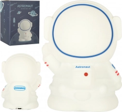 Silikone natlampe til børn astronaut, touch, USB, 8 LED, RGB, hvid