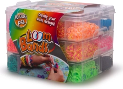 Sæt til at flette armbånd af elastikker 10&nbsp;000 stk.