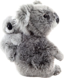 Plys-koala med unge 25 cm, miljøvenlig