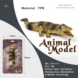 Blød gummikrokodille